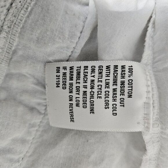 Crown and IVY Women's Gray & White Top w/White Shirt Tail Side Inserts Lace 2X - Picture 8 of 8